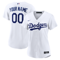 Los Angeles Dodgers Nike Women's Home Replica Custom Jersey - White
